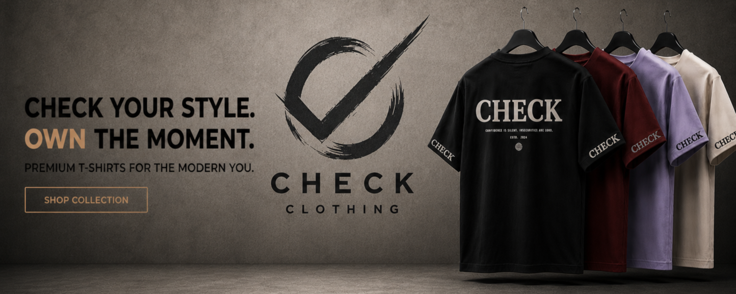 CHECK CLOTHING BANNER